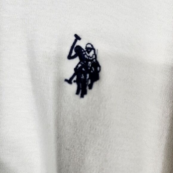 U.S. Polo Assn Cream Colored Luxury Feel Polo Shirt Size XL - Picture 2 of 5